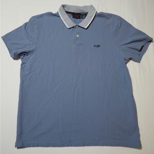 Perry Ellis Men’s Cotton Blue Polo Shirt